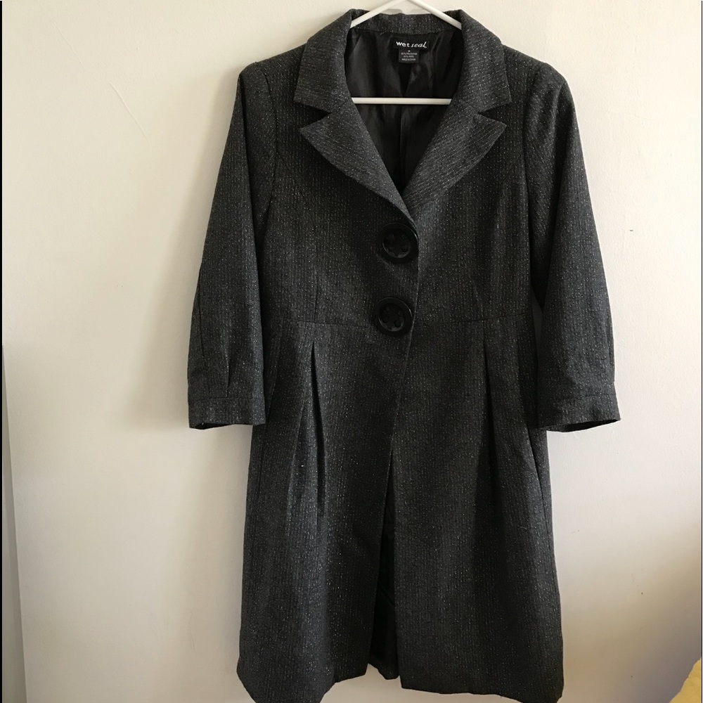 NWOT Sparkle babydoll trench coat
